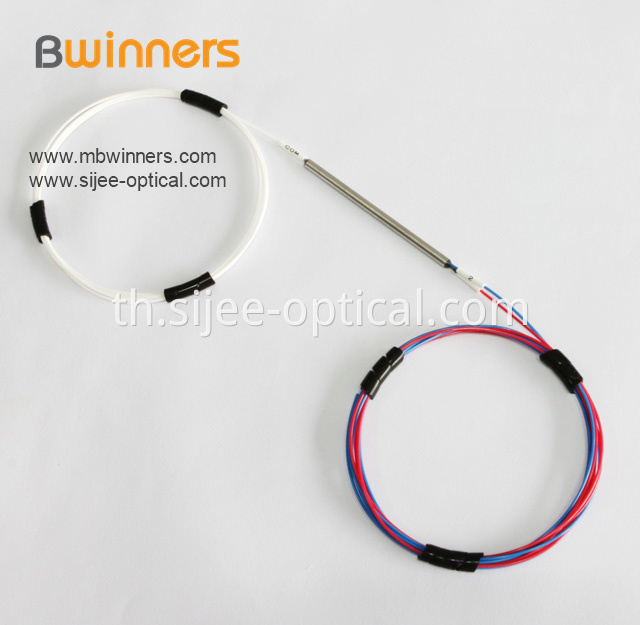 1 2 Optic Fiber Splitter With Steel Tube Singlemode Dual Window